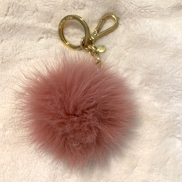 michael kors fur keychain